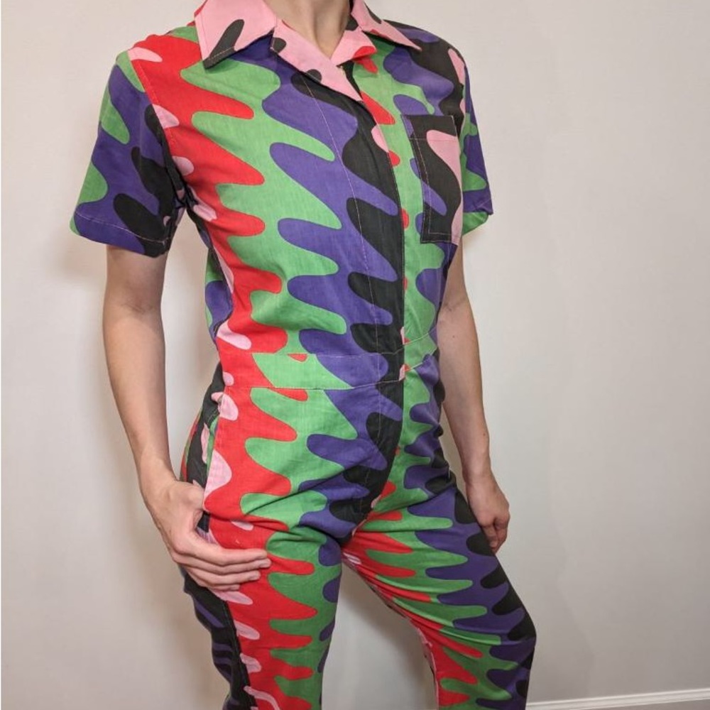 Amazing NOOWORKS colorful wavy jumpsuit, XS, barely worn!